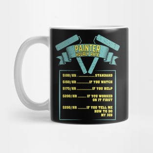 Painter Hourly Rate Gift Mug